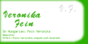 veronika fein business card